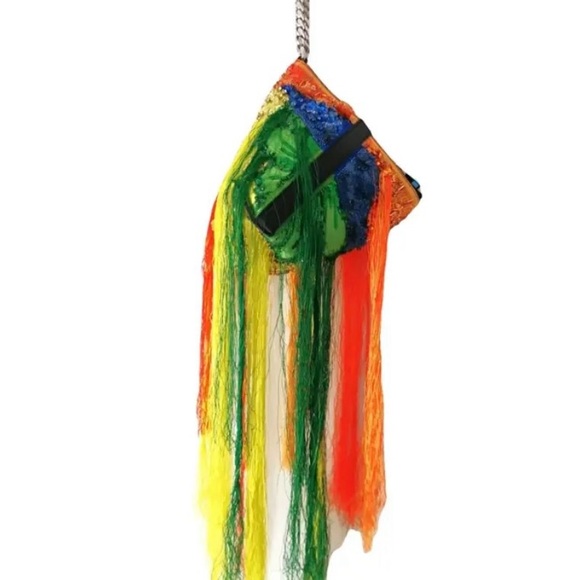 Alexander McQueen Vibrant Tassel Pouch - Picture 2 of 7